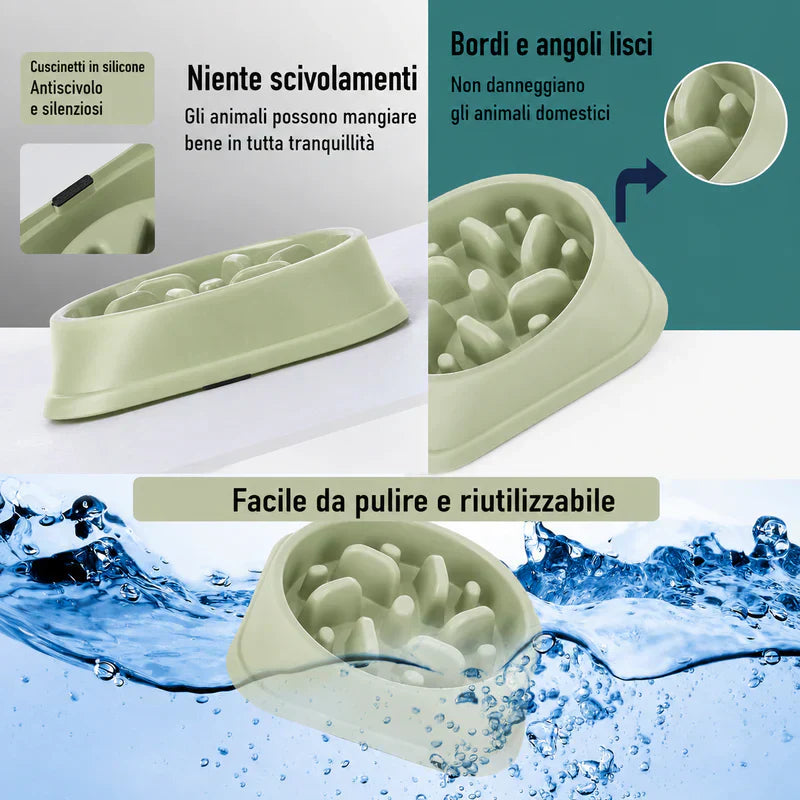 Ciotola Slow Feed Anti-Soffocamento